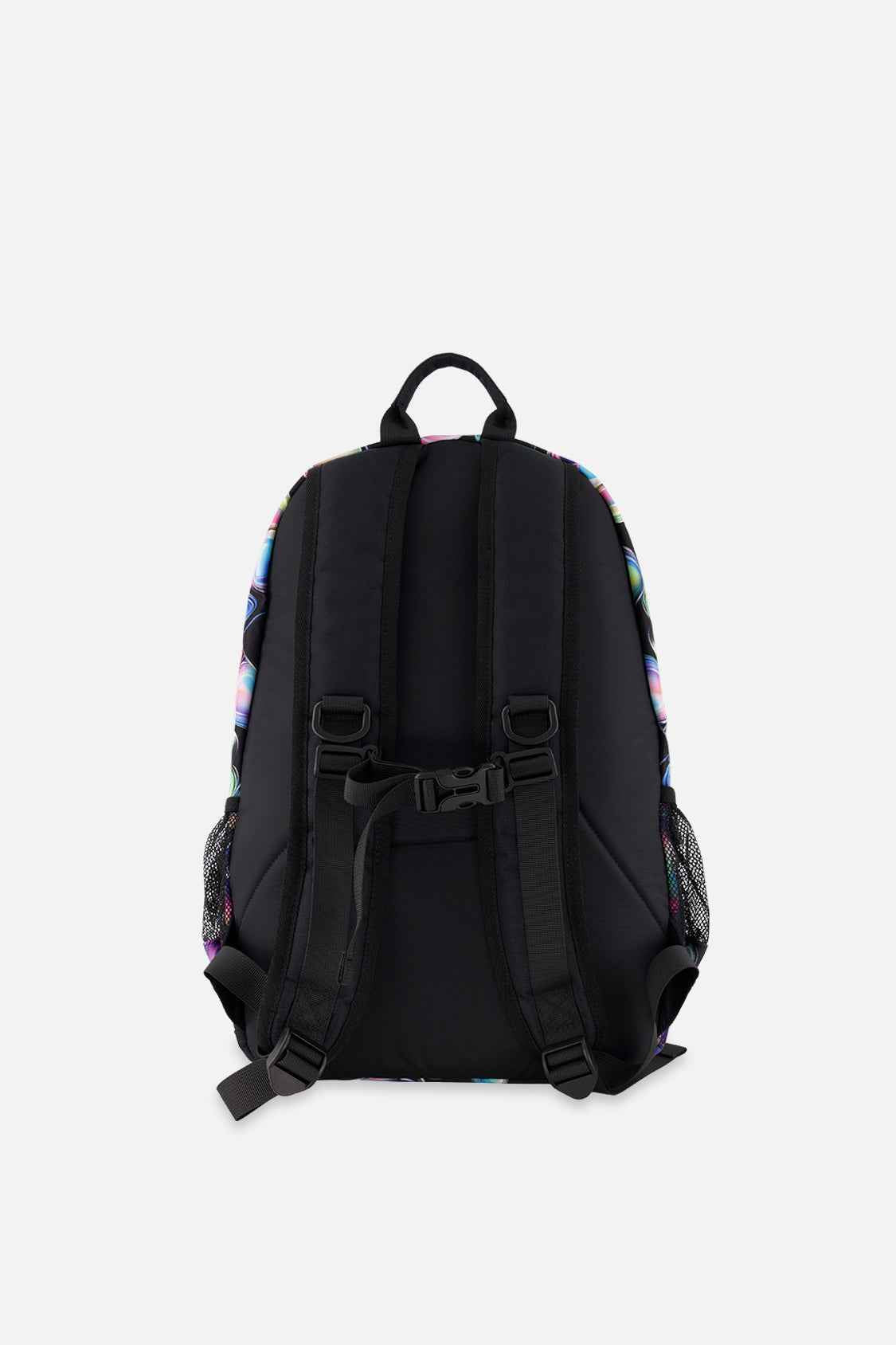 Kids Backpack Black Printed With Hearts