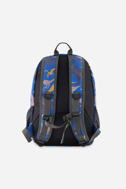 Kids Backpack Blue Dinosaur Print
