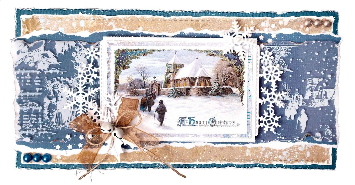 JMA Cutting Die Christmas Borders Vintage Christmas 95x210x1mm 8 PC nr.720