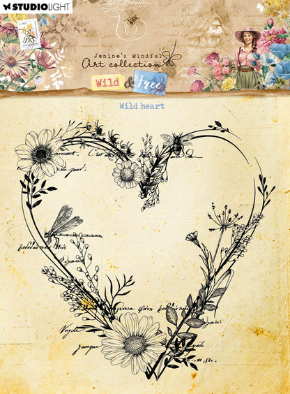 JMA Clear Stamp Wild Heart Wild & Free 1 PC
