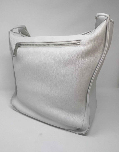 sac à main souple en bandoulière, blanc | Julie