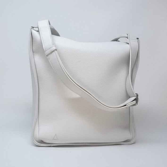 sac à main souple en bandoulière, blanc | Julie