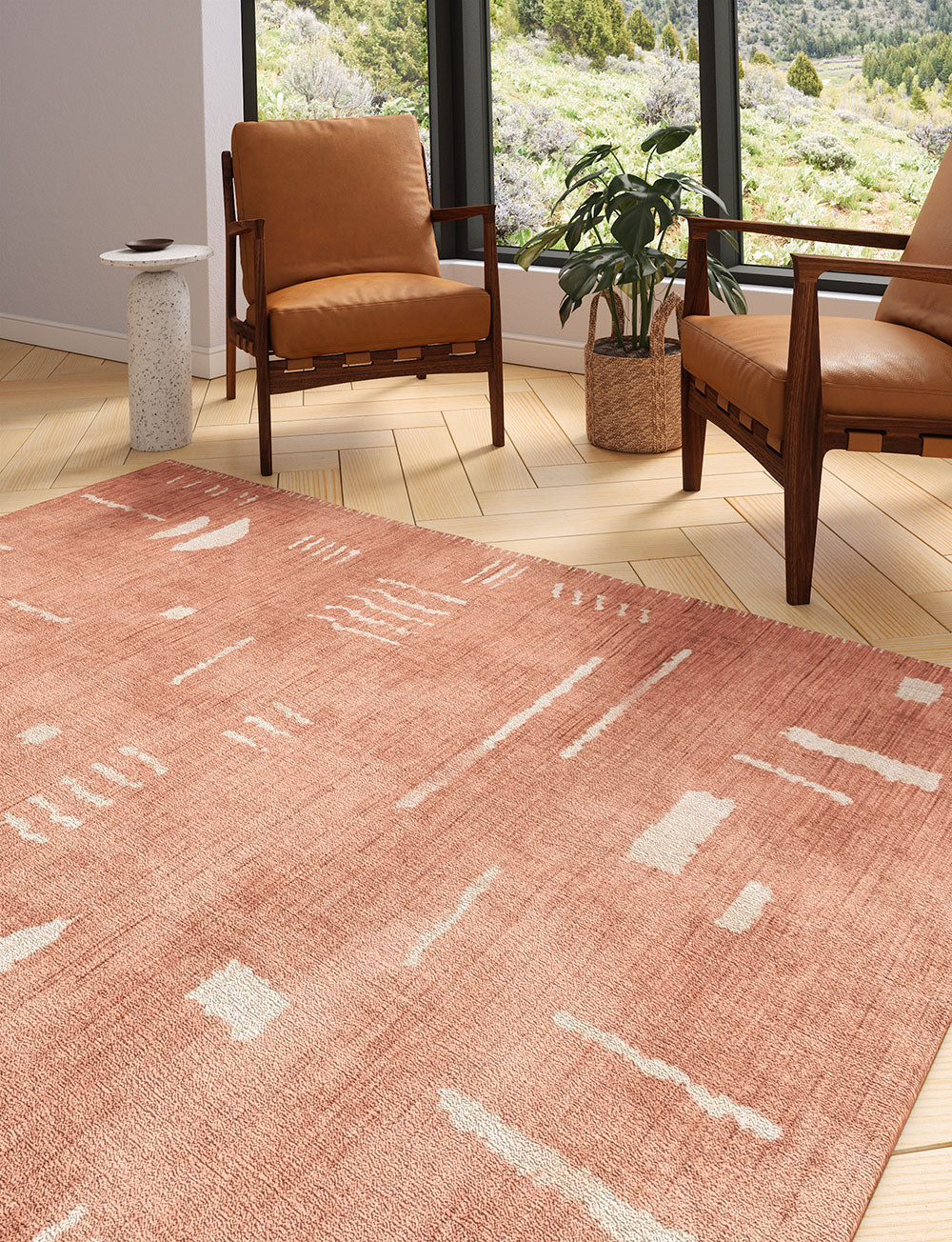 Jama Coral Pink Teppich