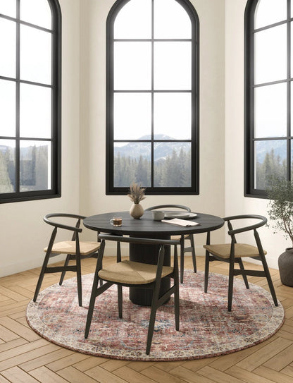 Teppich Jasper Rose Taupe Rot