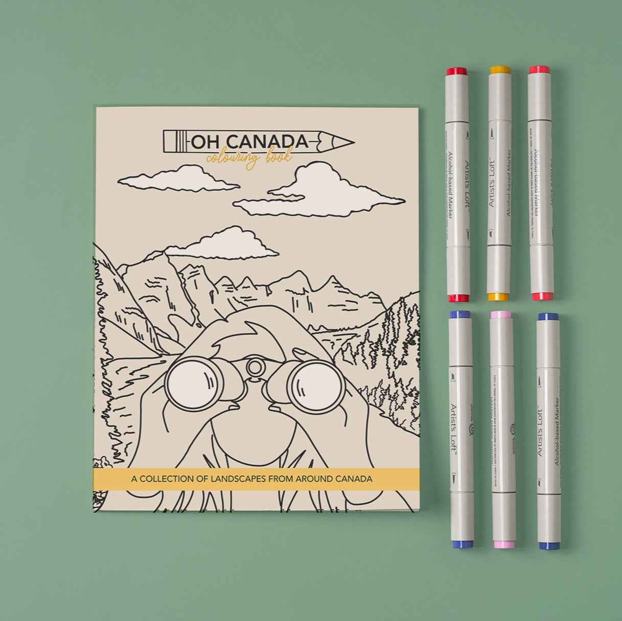 Oh Canada Colouring Book