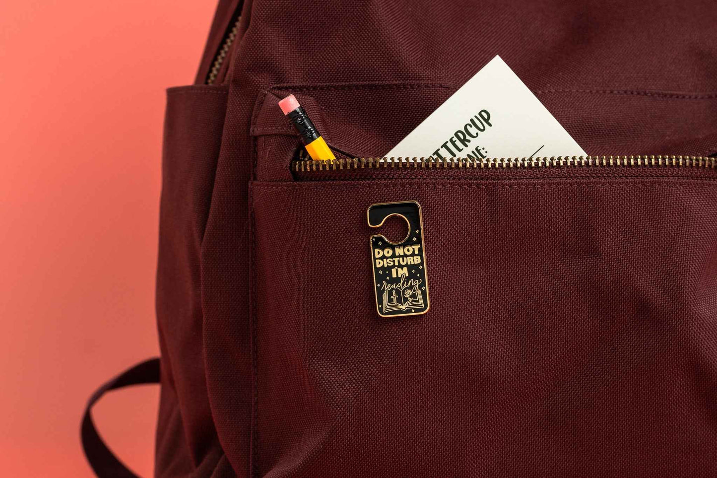 Do Not Disturb I'm Reading Enamel Pin