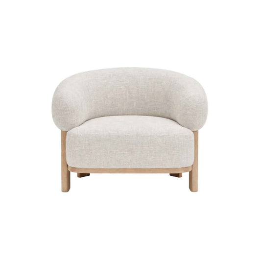 Konsta Accent Chair with Solid Wood Frame
