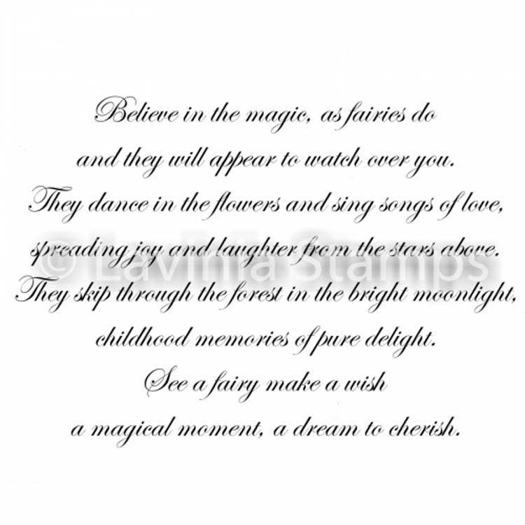 Lavinia Stamp - See a Fairy Make a Wish