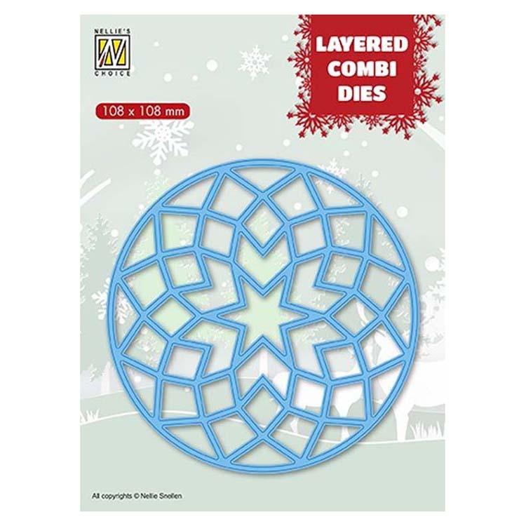 Nellie's Choice Layered Combi Dies Round Stars A