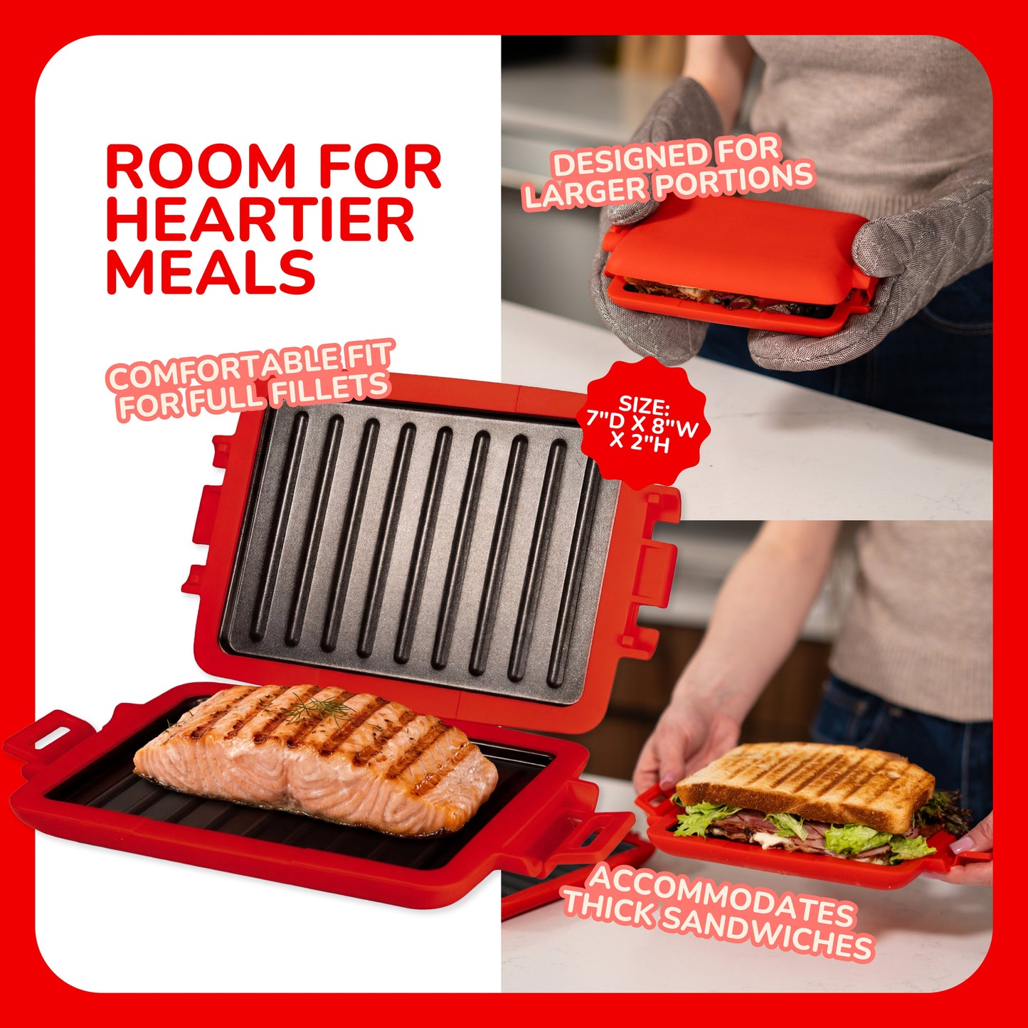 Micro Grill Max™ - Large Microwave Grill & Sandwich Maker