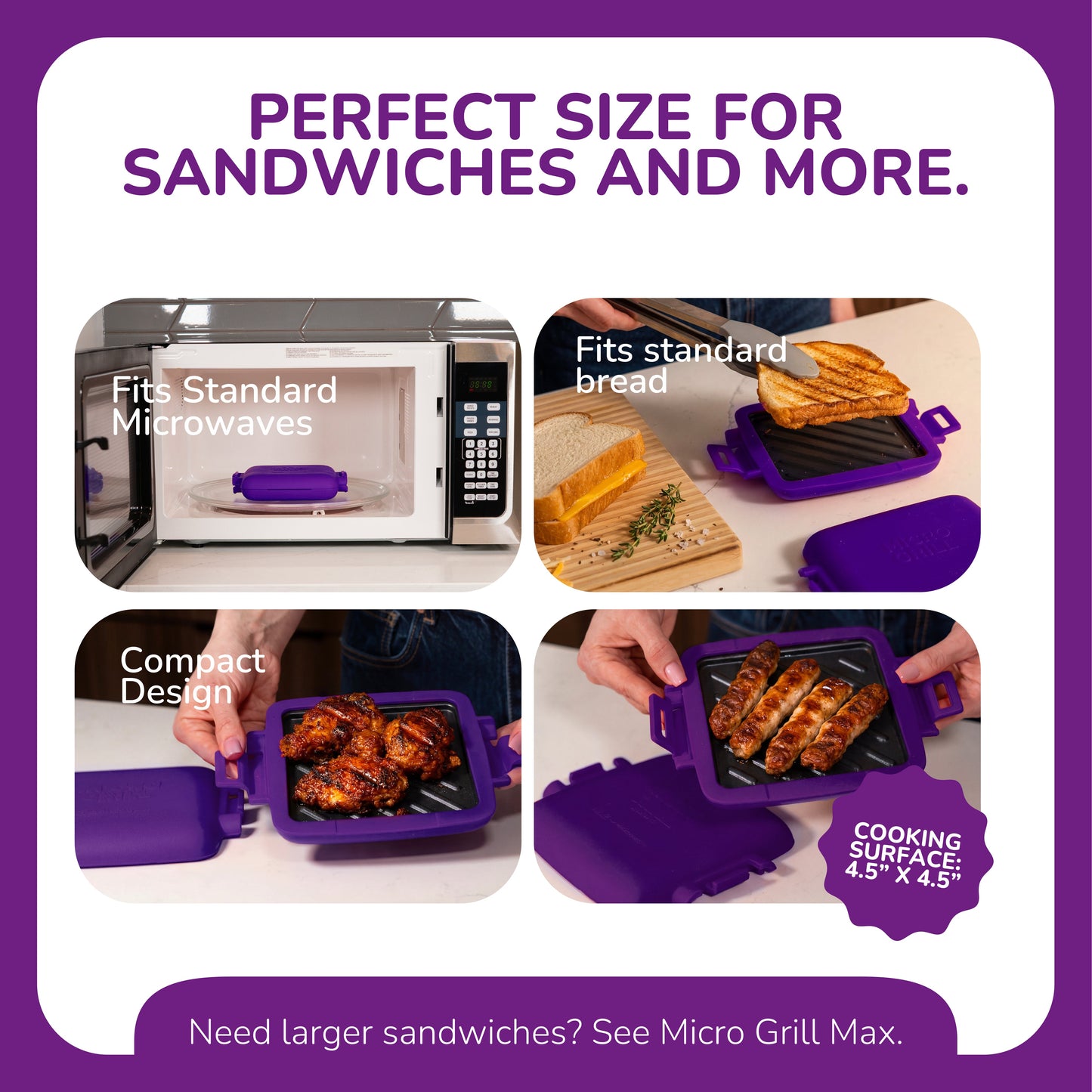 Micro Grill Classic™  - Microwave Sandwich Grill