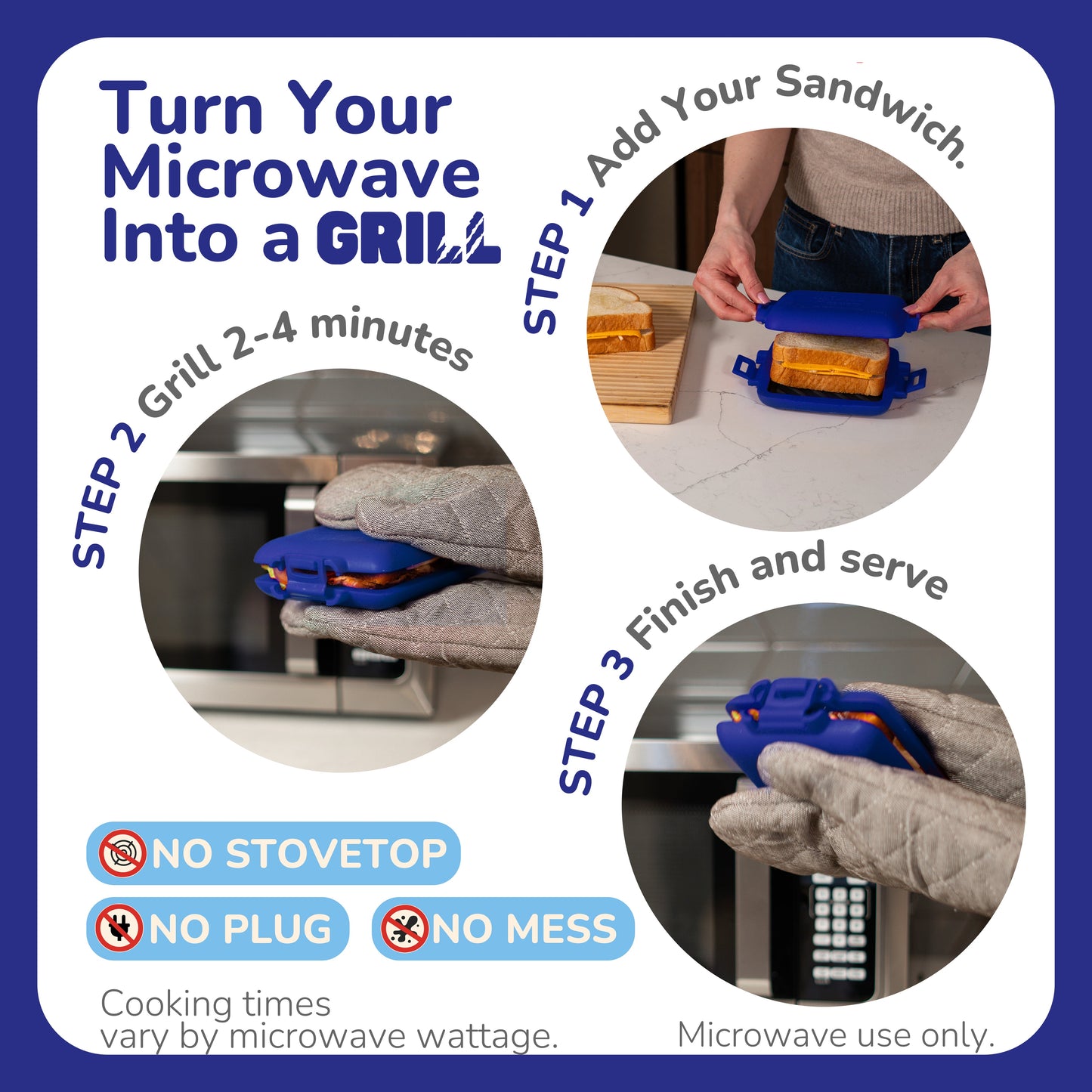 Micro Grill Classic™  - Microwave Sandwich Grill