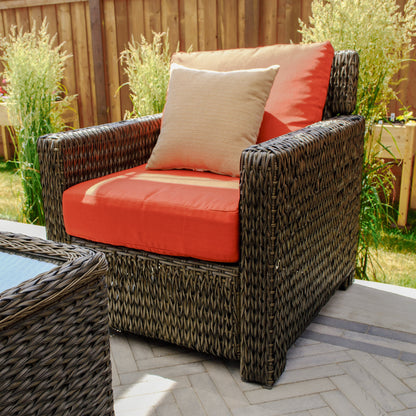 Laguna Point 4-Piece Wicker Outdoor Conversational Set - AURABAGS SHOP