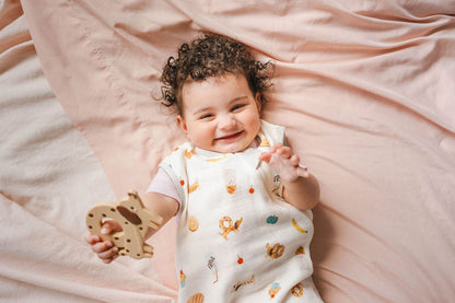 Baby Bamboo Muslin Sleep Sack 0.5 TOG - French Breakfast