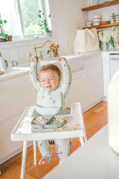 Silicone Bib - Confetti Mint