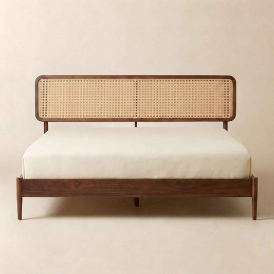 Lupin Natural Rattan Bed Frame
