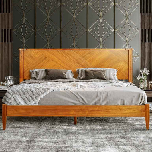 Panthera Solid Wood Bed Frame