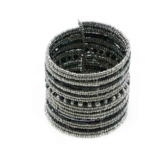 Stripey Beaded Cuff