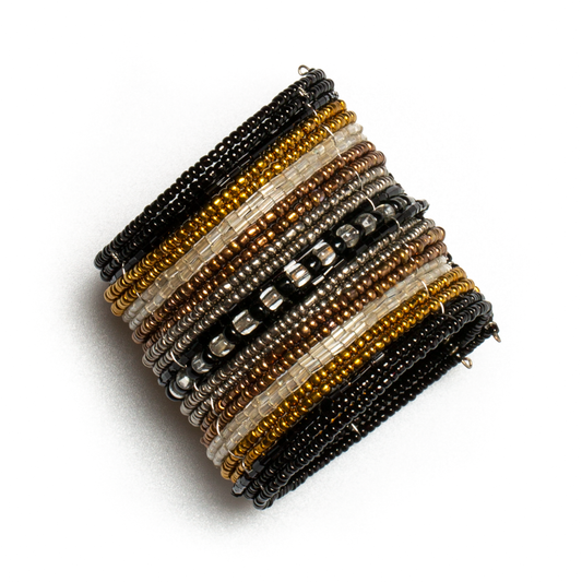Striped Beaded Cuff