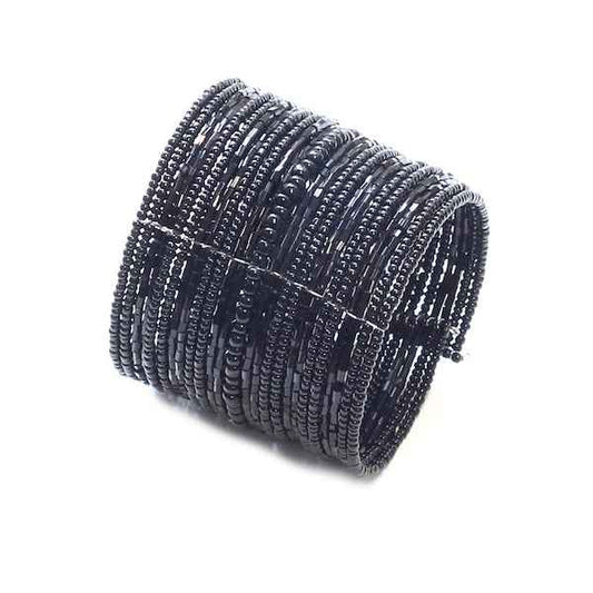 Wide Beaded Cuff