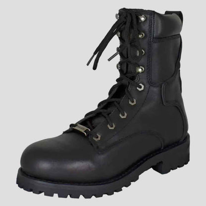 Open Road Men's 8" Quilted Motorcycle Boots