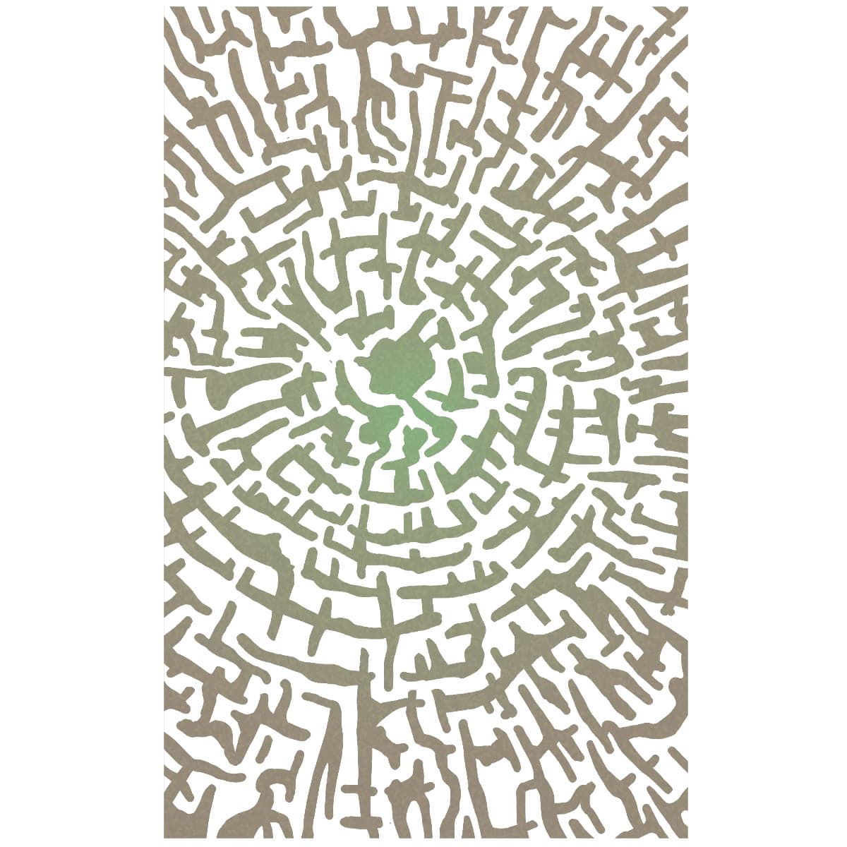 Texture Stencil 5"x8" Cross Section