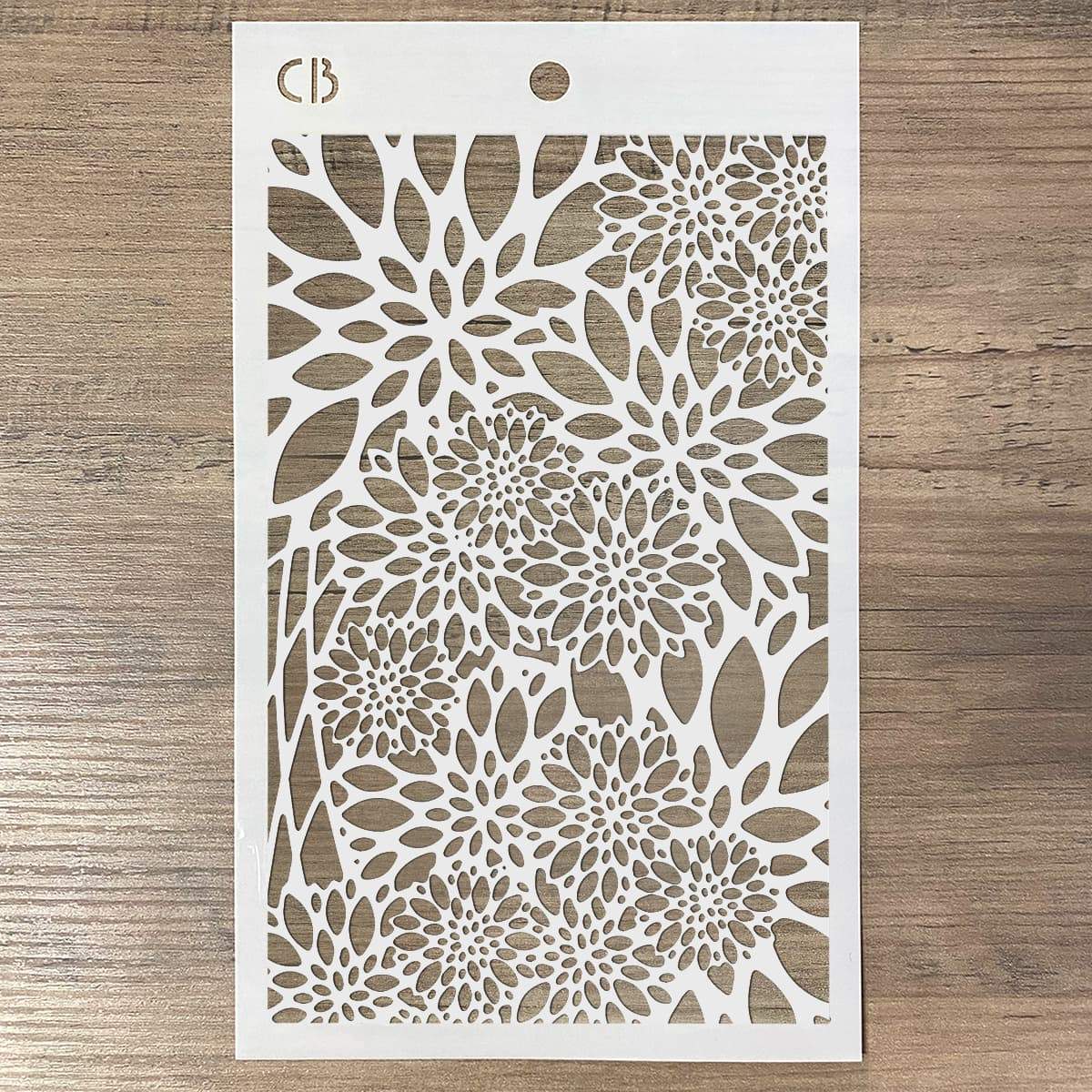 Ciao Bella Texture Stencil 5"x8" Poinsettia