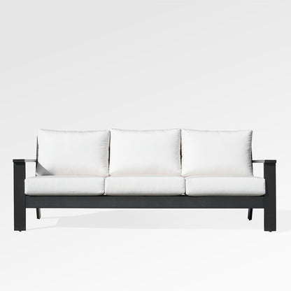 Magnolia Black Aluminum Sofa Set with Sunbrella® Cushions