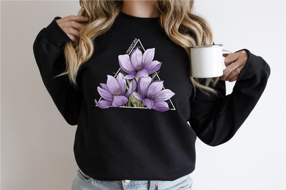 Crocus Triangle Unisex Crewneck Sweatshirt | Manitoba Clothing