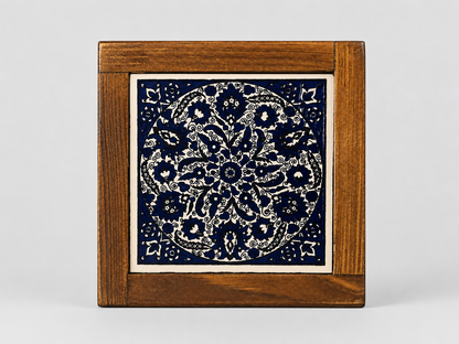 Coaster Handmade Palestine Ceramic Heat-Resistant for Coffee, Tea
