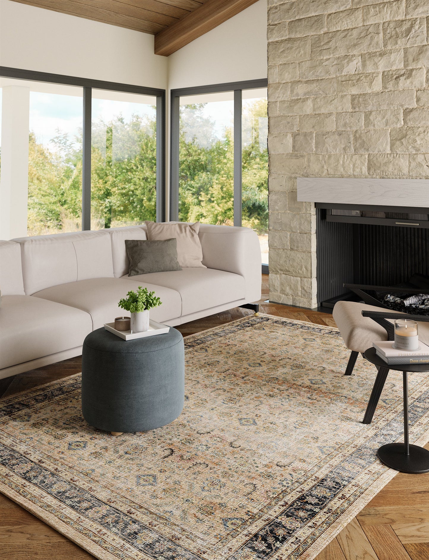Miriam Gelb Beige Teppich