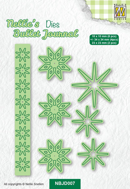Nellie's Choice Nellie's Bullet Journal Die - Flowers-2