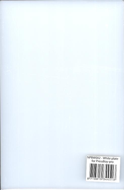 White Base Plate A5 for the PressBoy
