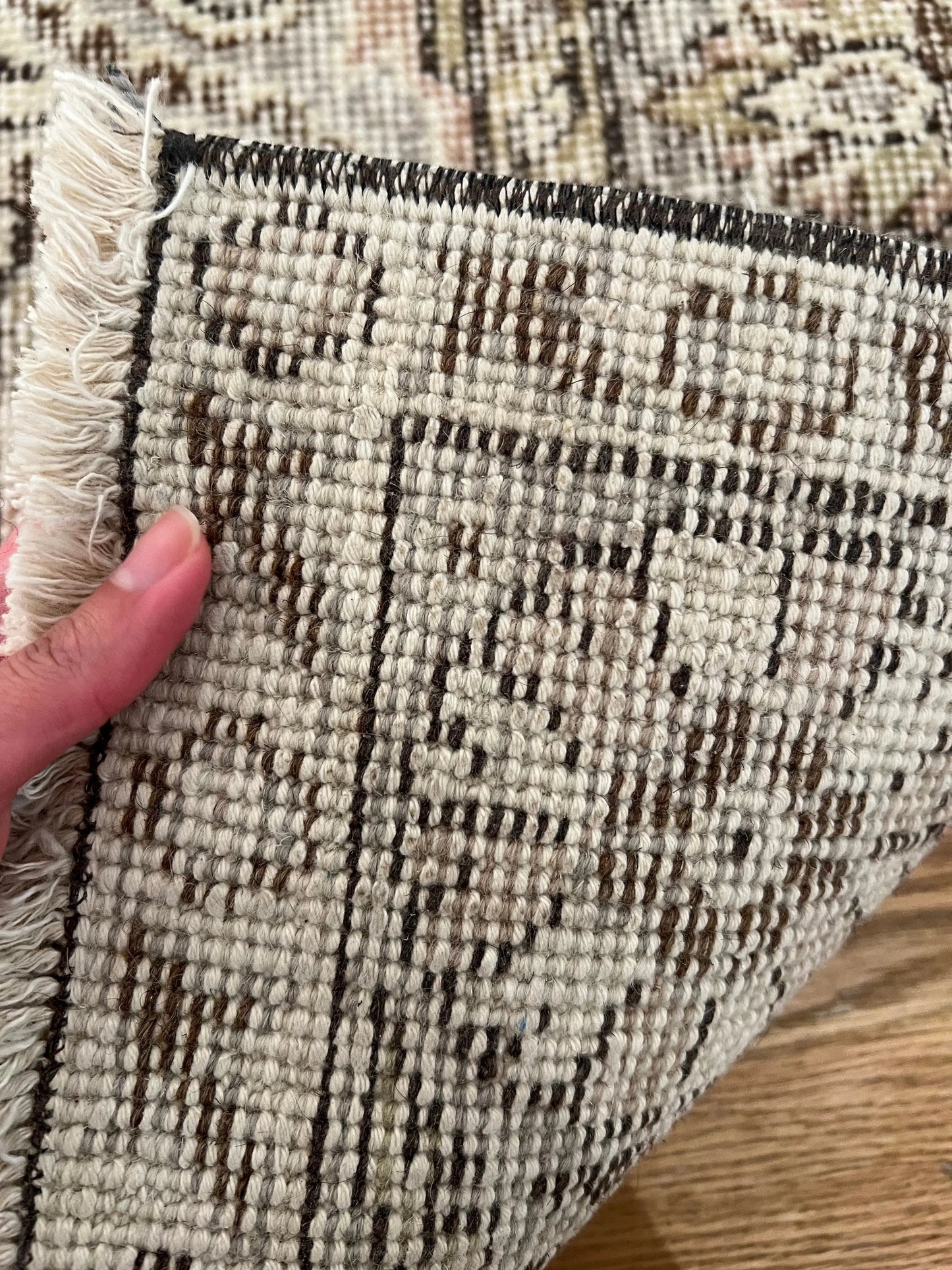 Vintage Turkish Oushak Rug | 9’ 4” x 5’ 5”