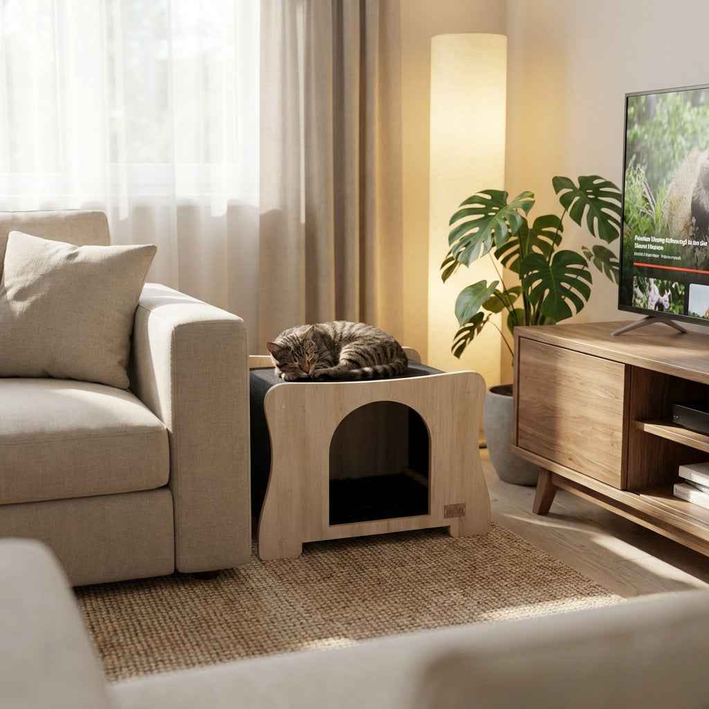 The Hammock Scratchable Cat House