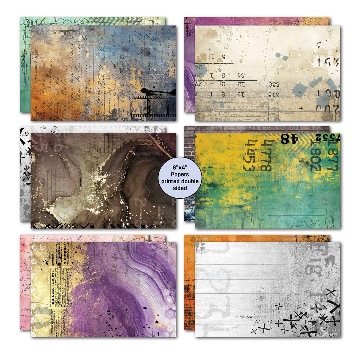 3Quarter Designs Oh Texture 6x4 Card Pack