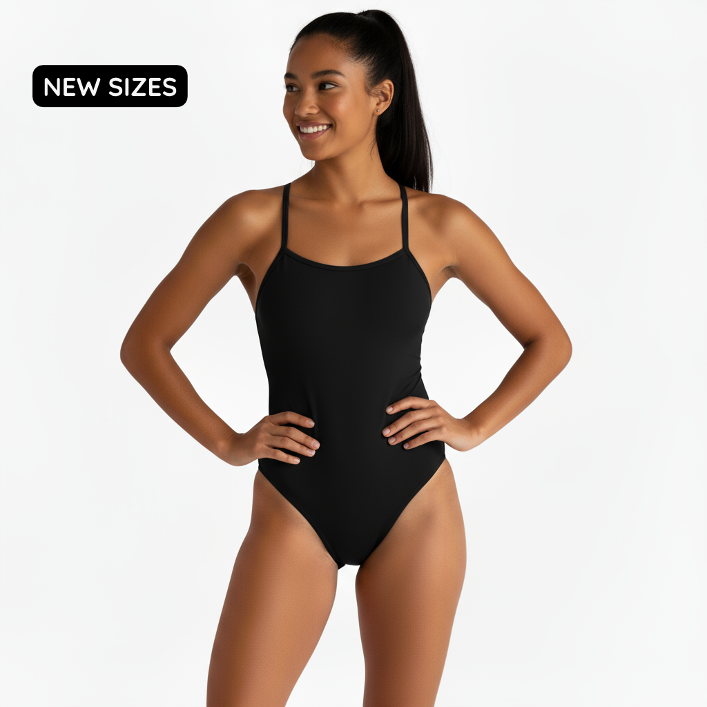 Onyx Open Back Performance Training Swimsuit by Norca