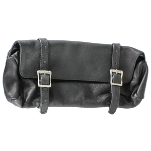 Open Road Double Buckle Small Leather Tool Bag