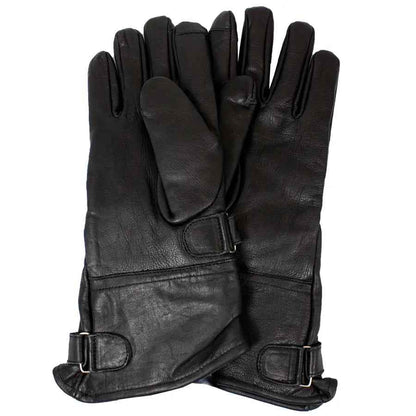 Open Road Men's Leather Gauntlet Riding Gloves