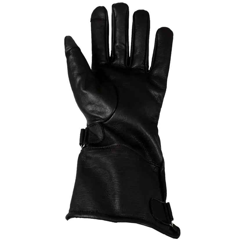 Open Road Men's Leather Gauntlet Riding Gloves