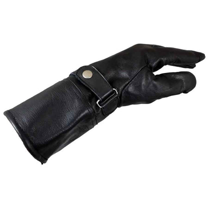 Open Road Men's Leather Gauntlet Riding Gloves