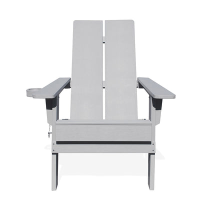 Adirondack Polymer Outdoor Folding Chair with Cupholder - AURABAGS SHOP