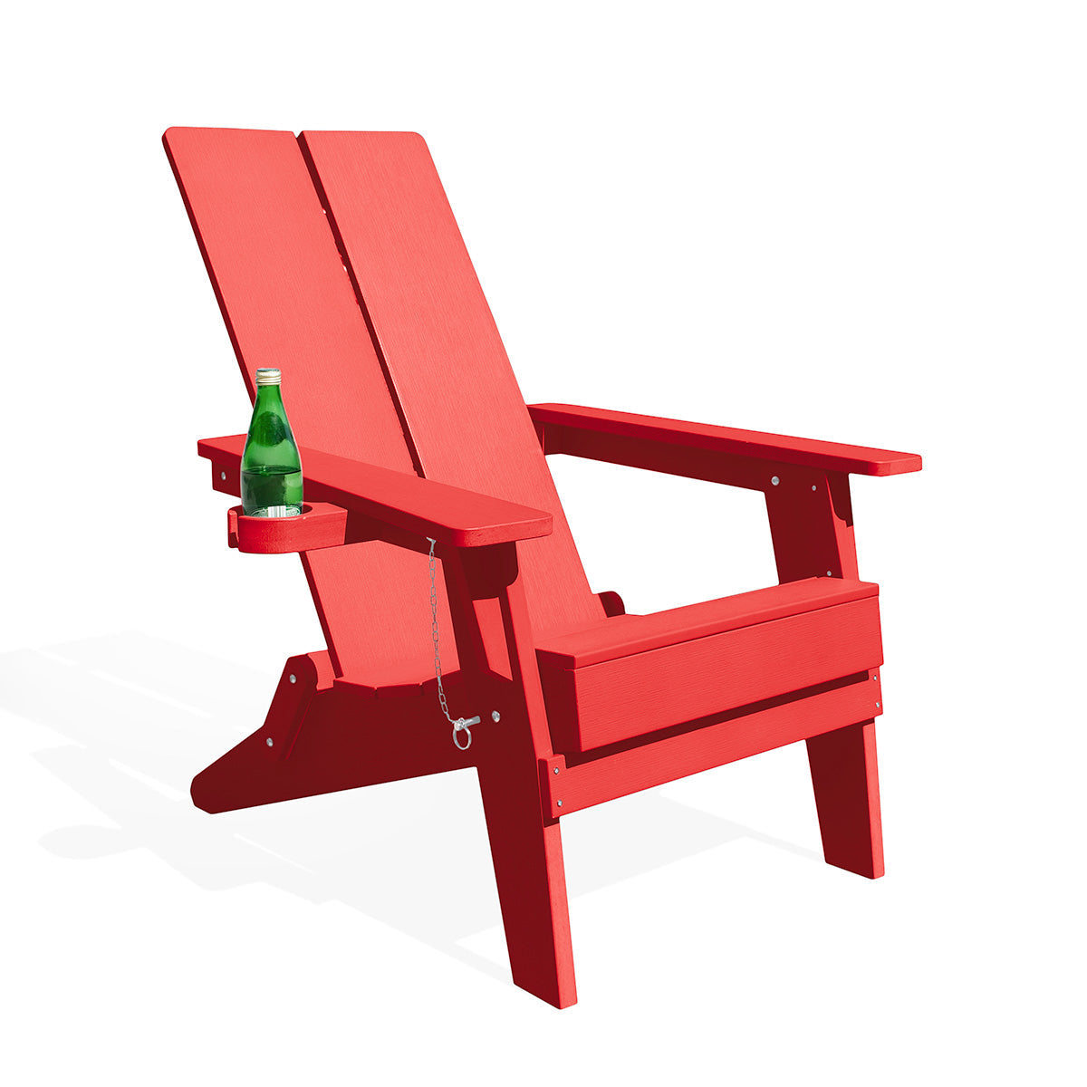Adirondack Polymer Outdoor Folding Chair with Cupholder - AURABAGS SHOP