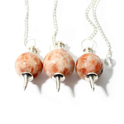 Sunstone Ball and Point Pendulum - 3 Pack