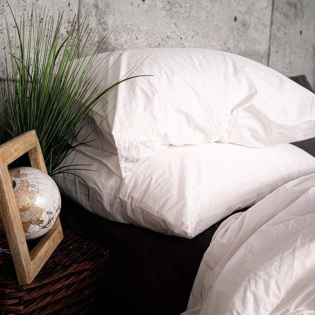 Washed Percale Pillowcase Set