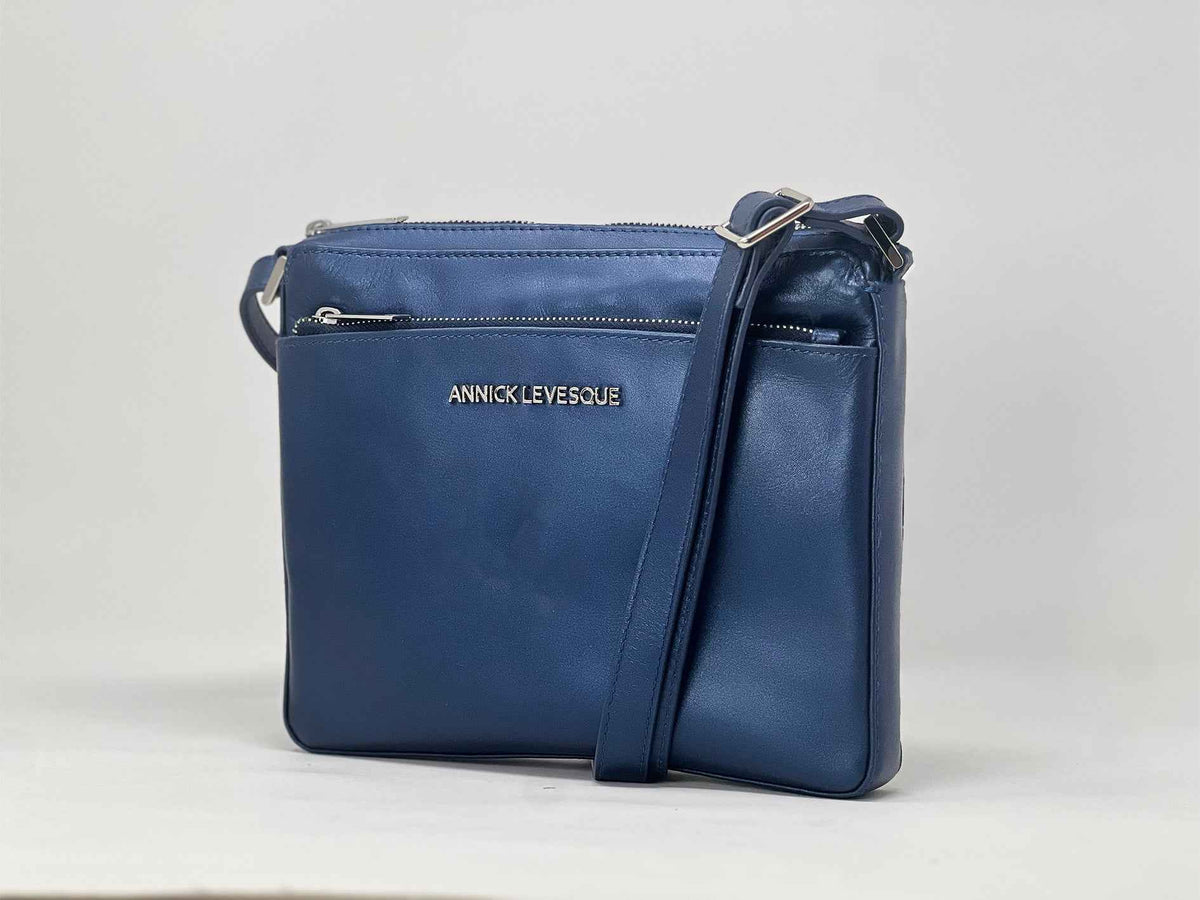 Sac à bandoulière "Crossbody" bleu | Gisèle petit