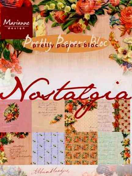 Marianne Design A5 Pretty Paper Bloc Nostalgia