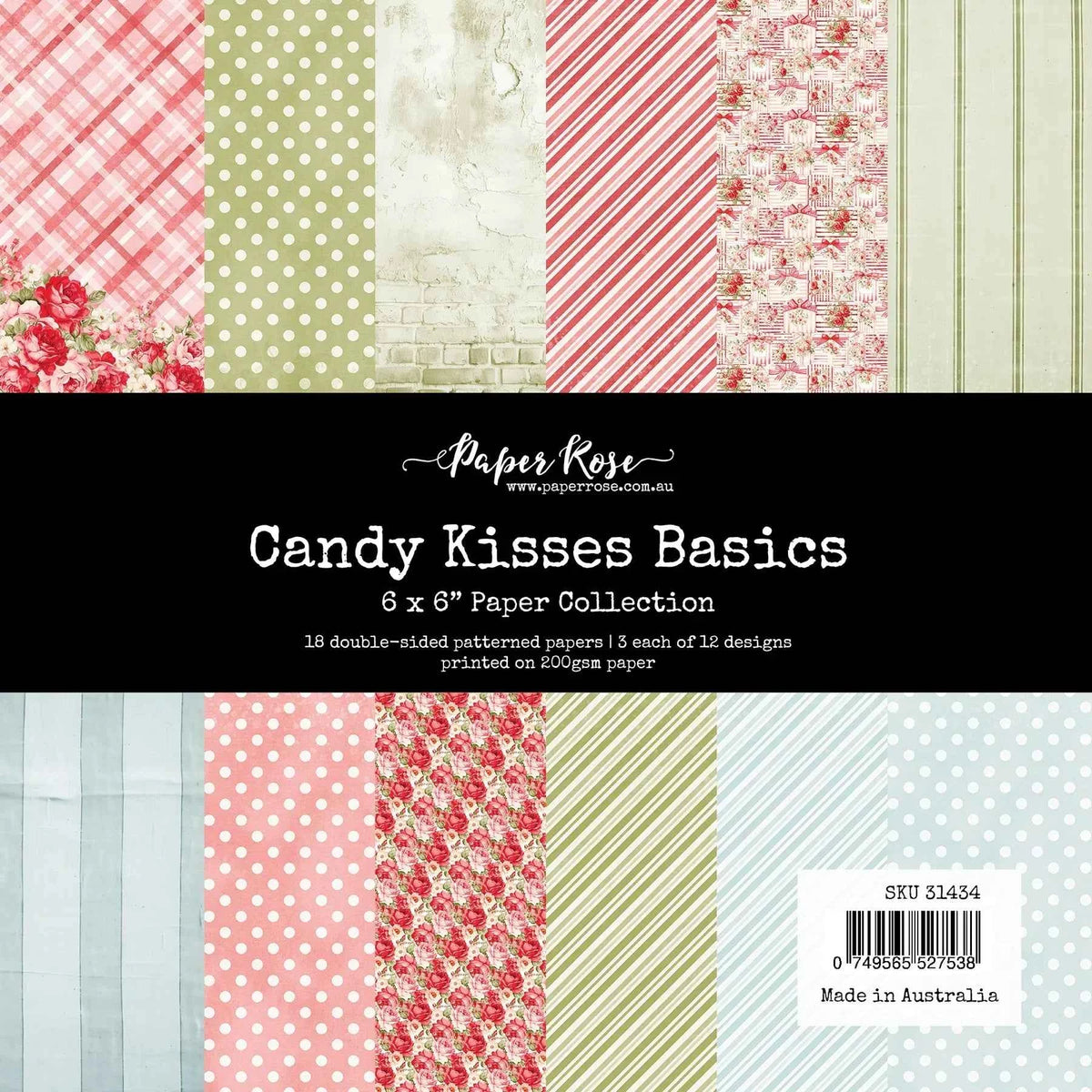 Candy Kisses Basics 6x6 Paper Collection 31434