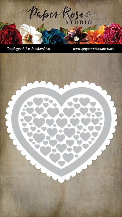 Juliet Scalloped Heart Frame Metal Cutting Die 31611