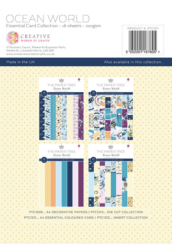 The Paper Tree Ocean World A4 Essential Colour Card